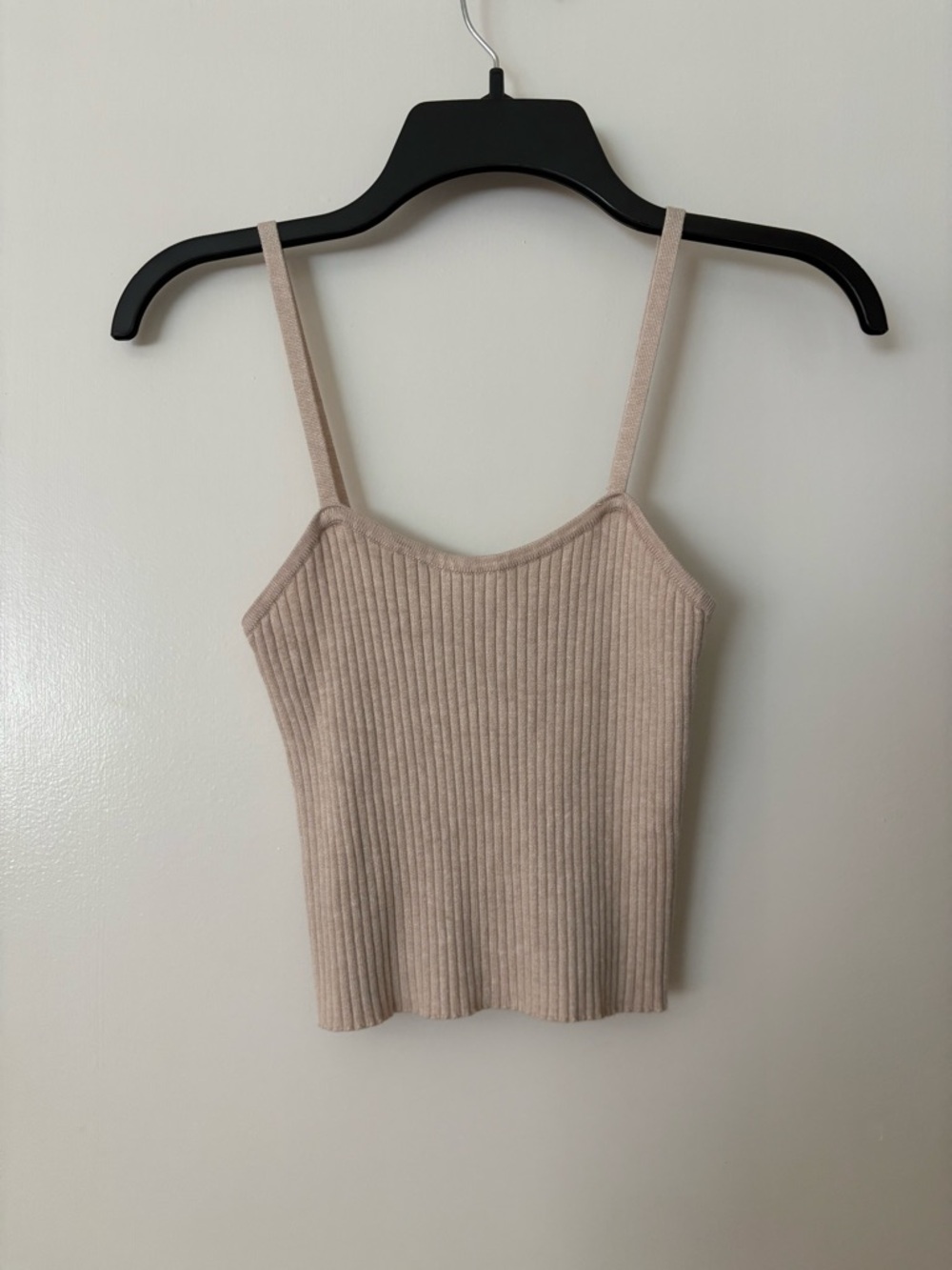 Olive & Oak Ribbed Camisole top in Beige